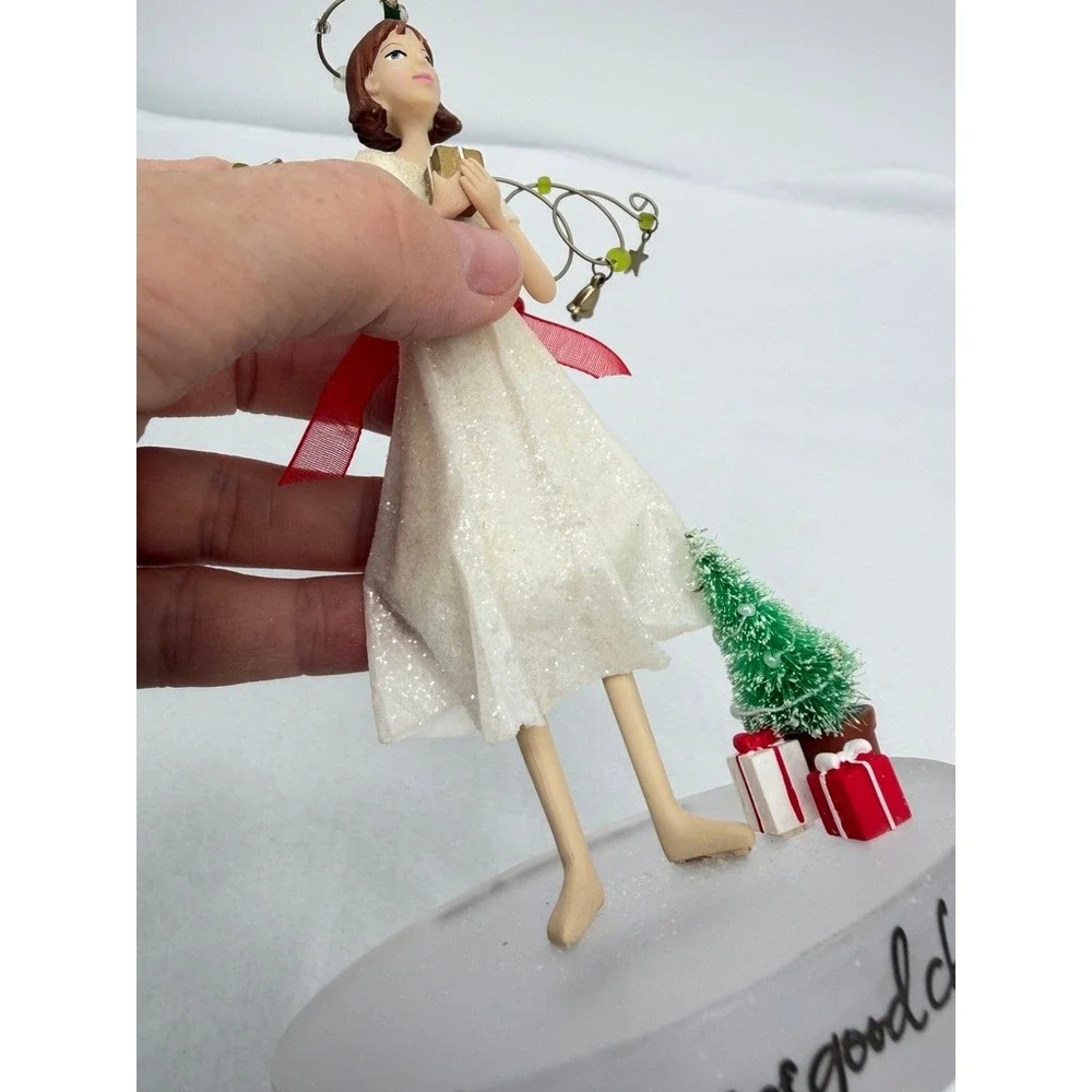 Hallmark Down to Earth Angel of Good Cheer Figurine Holiday Decor w/ Box